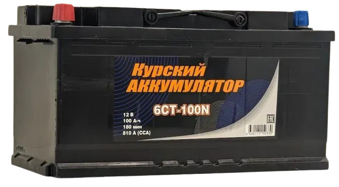 Аккумулятор КУРСКИЙ АККУМУЛЯТОР 100Ah 810A L+