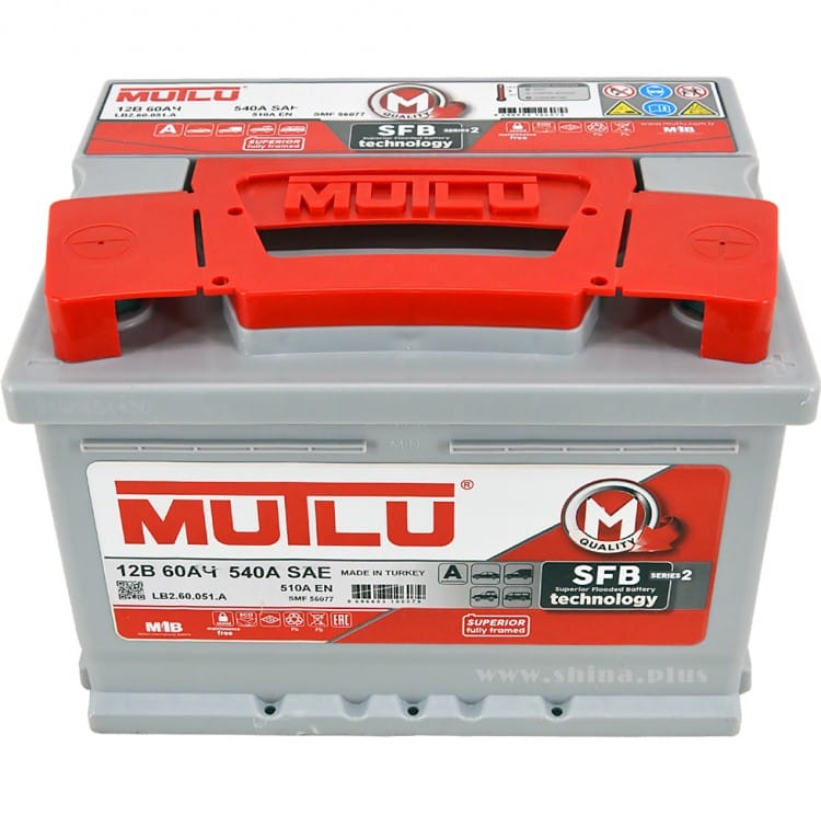 Аккумулятор MUTLU 60Ah 540A R+ низкий