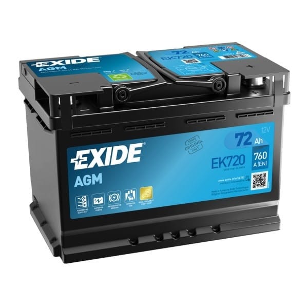 Аккумулятор EXIDE AGM 72Ah 760A R+