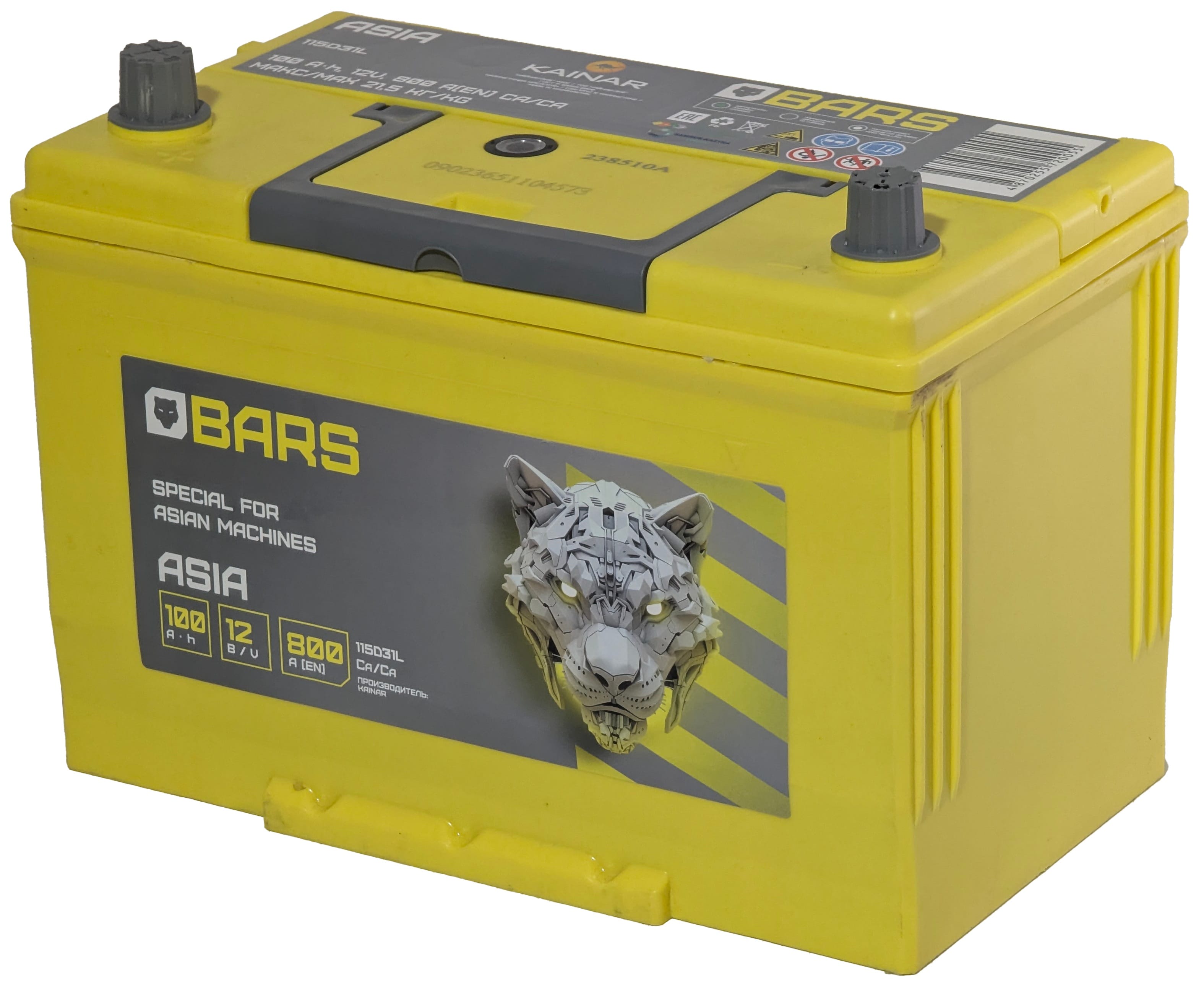 Аккумулятор BARS ASIA 100Ah 800A L+