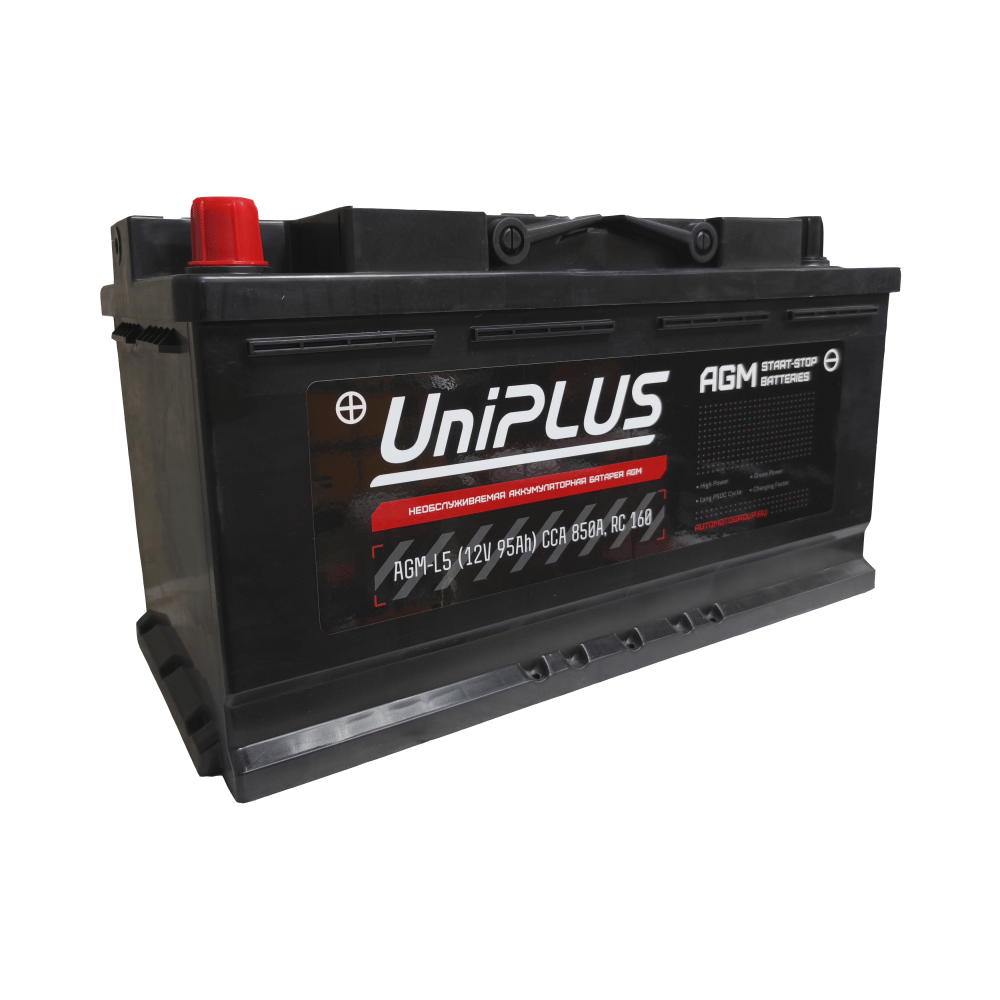 Аккумулятор UniPLUS AGM 95Ah 850A L+