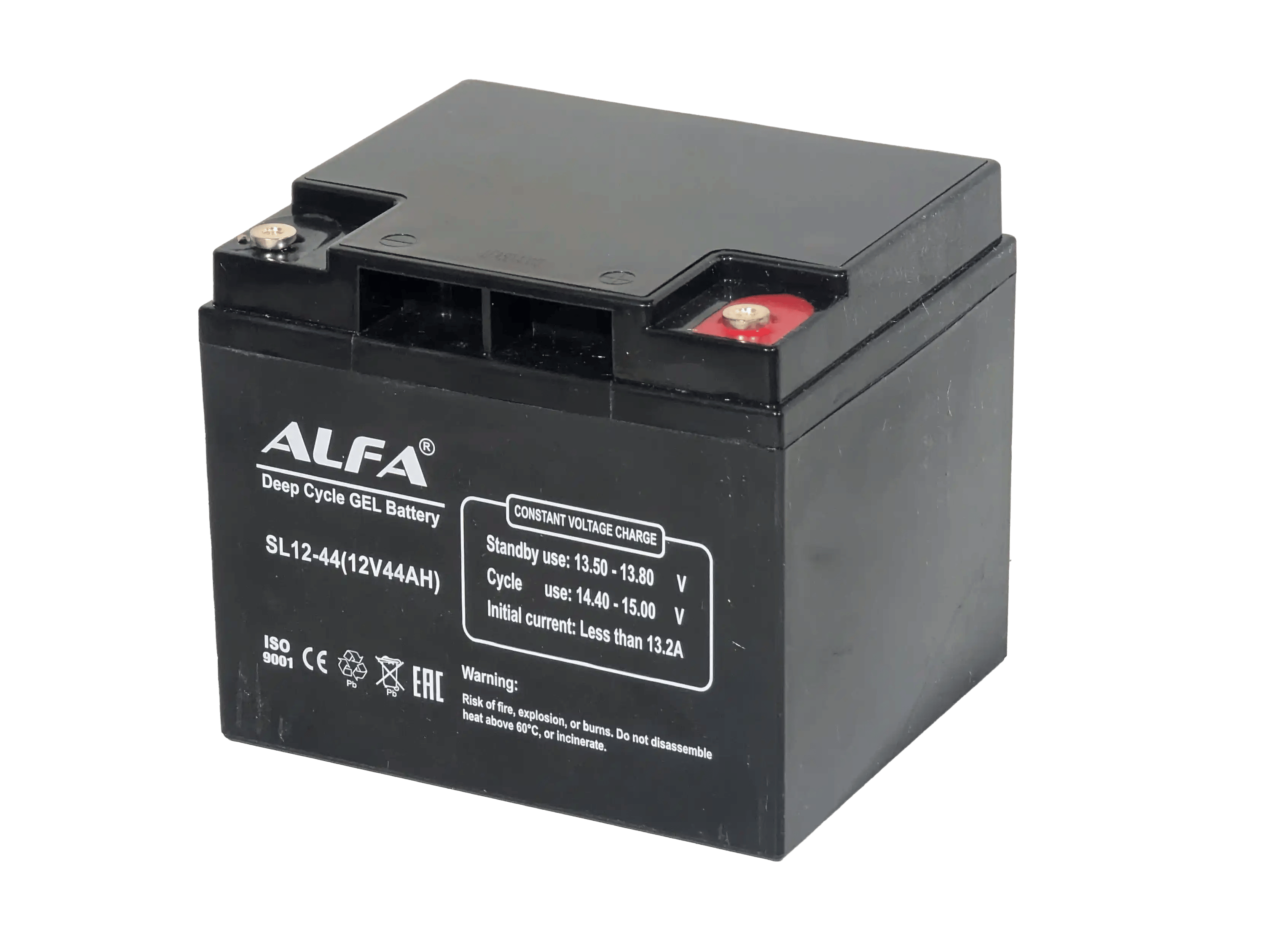 Аккумулятор ALFA 12V-44Ah(C20) L+