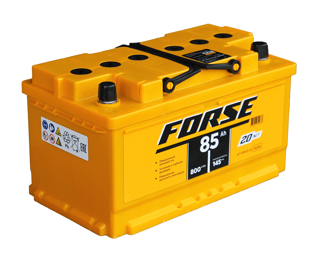 Аккумулятор FORSE 85Ah 800A R+ низкий