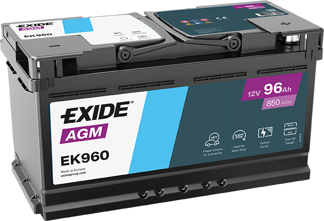 Аккумулятор EXIDE AGM 96Ah 850A R+