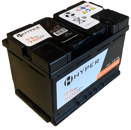 Аккумулятор HYPER Standard 75Ah 700A R+