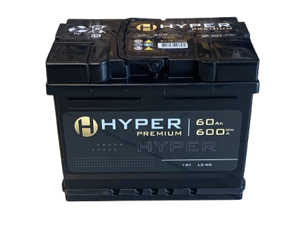 Аккумулятор HYPER Premium 60Ah 600A R+