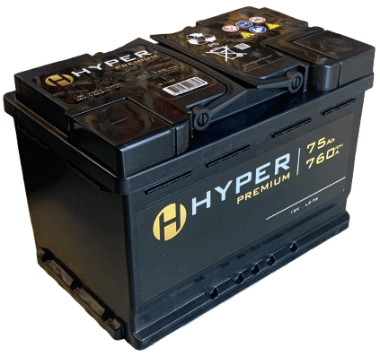 Аккумулятор HYPER Premium 75Ah 760A R+