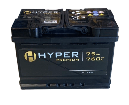 Аккумулятор HYPER Premium 75Ah 760A R+