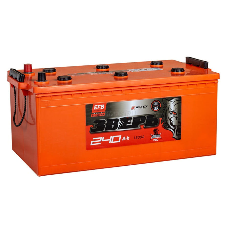Аккумулятор ЗВЕРЬ EFB 240Ah 1300A евро