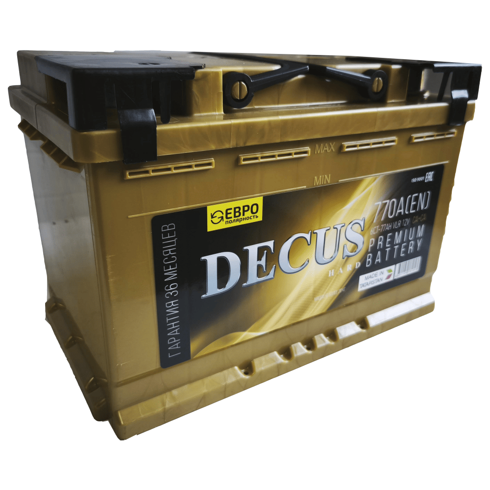 Аккумулятор DECUS 77Ah 770A R+ L3