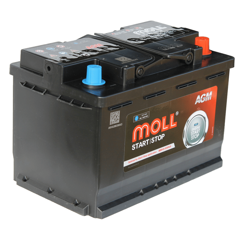 Аккумулятор MOLL AGM 70Ah 720A R+