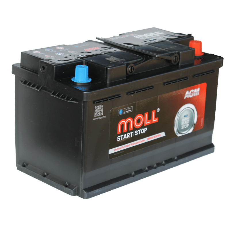 Аккумулятор MOLL AGM 80Ah 800A R+