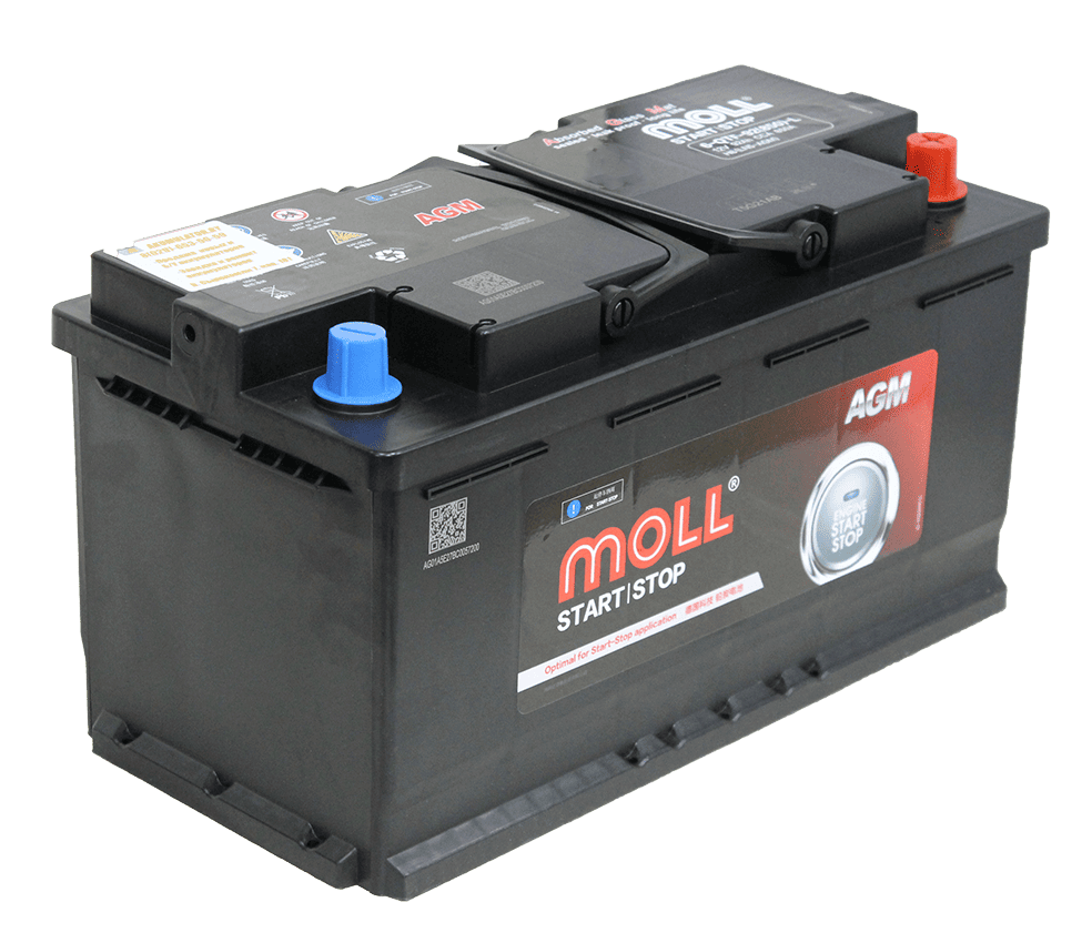 Аккумулятор MOLL AGM 92Ah 850A R+