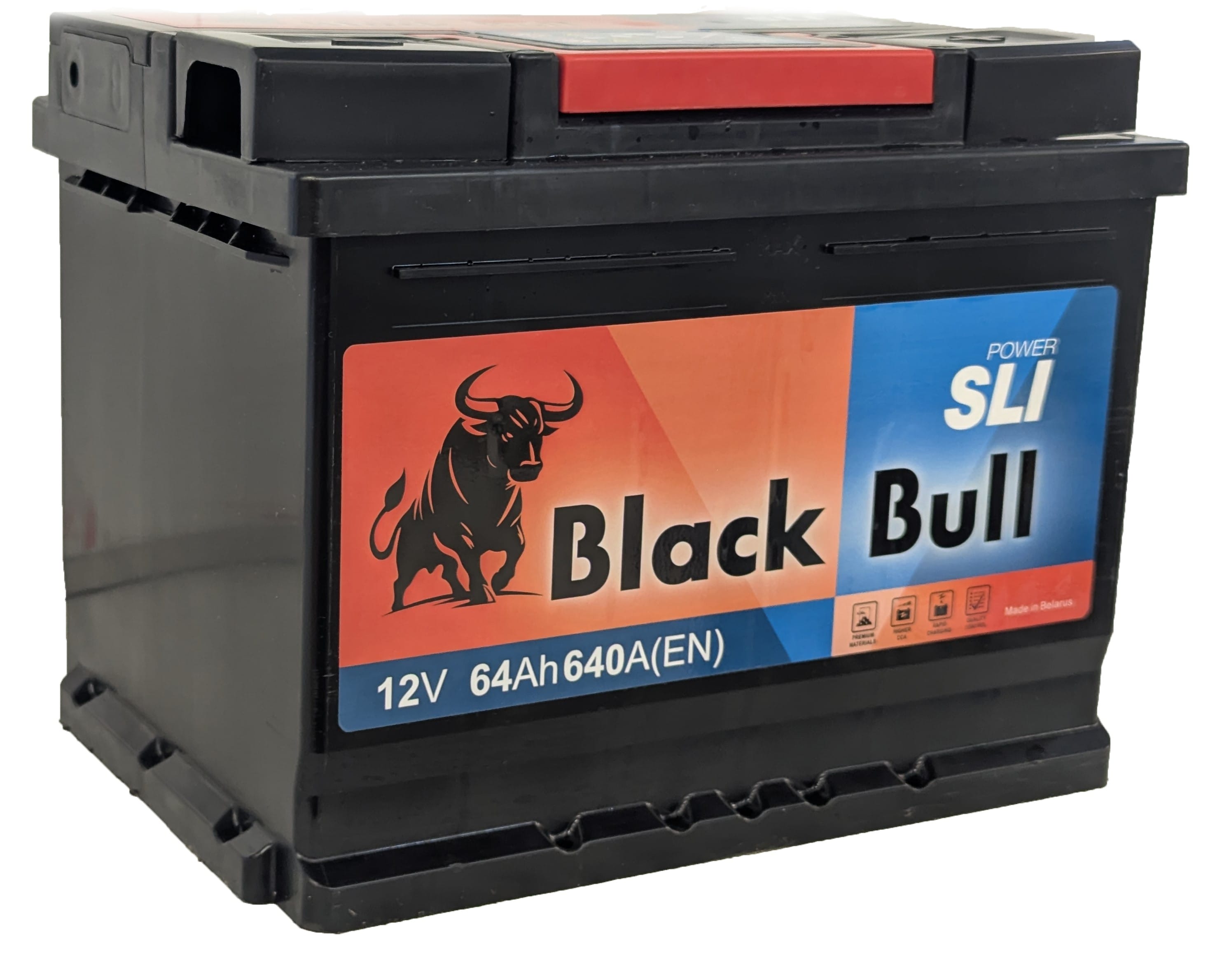 Аккумулятор BLACK BULL SLI 64Ah 640A R+