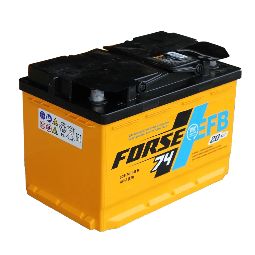 Аккумулятор FORSE EFB 74Ah 750A R+