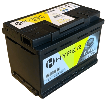 Аккумулятор HYPER EFB 77Ah 800A R+