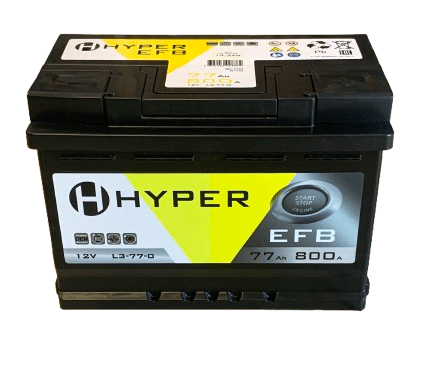 Аккумулятор HYPER EFB 77Ah 800A R+