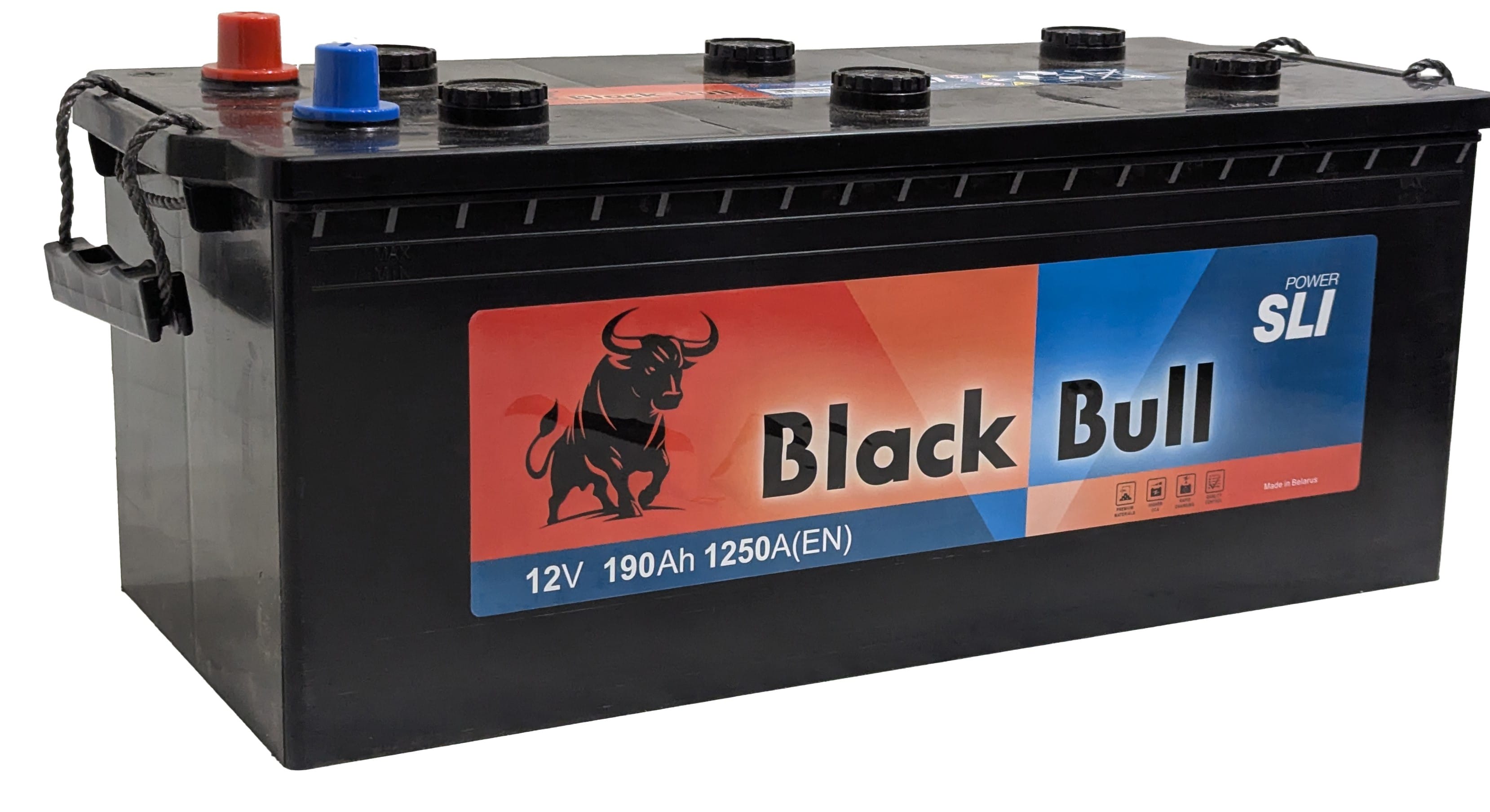 Аккумулятор BLACK BULL 190Ah 1250A евро