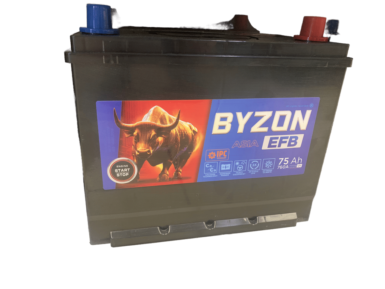 Аккумулятор BYZON ASIA EFB 75Ah 750A R+