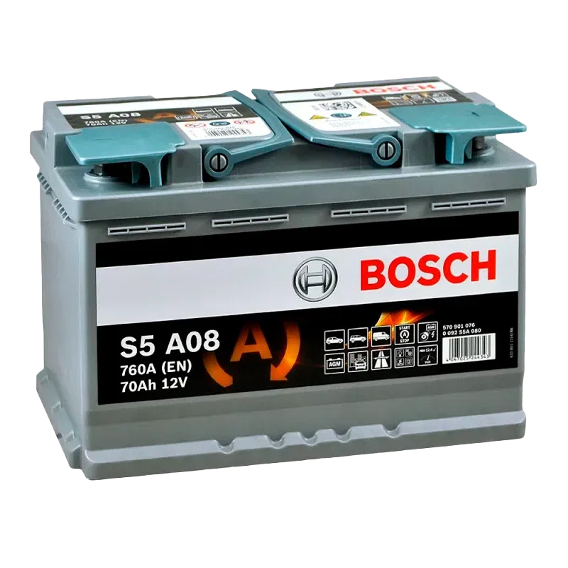 Аккумулятор BOSCH AGM 70Ah 760A R+