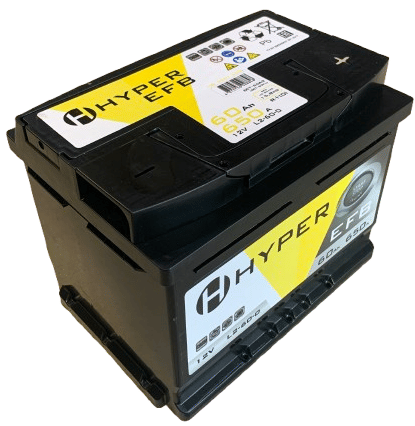 Аккумулятор HYPER EFB 60Ah 650A R+