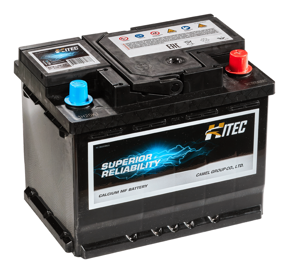 Аккумулятор HITEC 60Ah 540A R+ низкий
