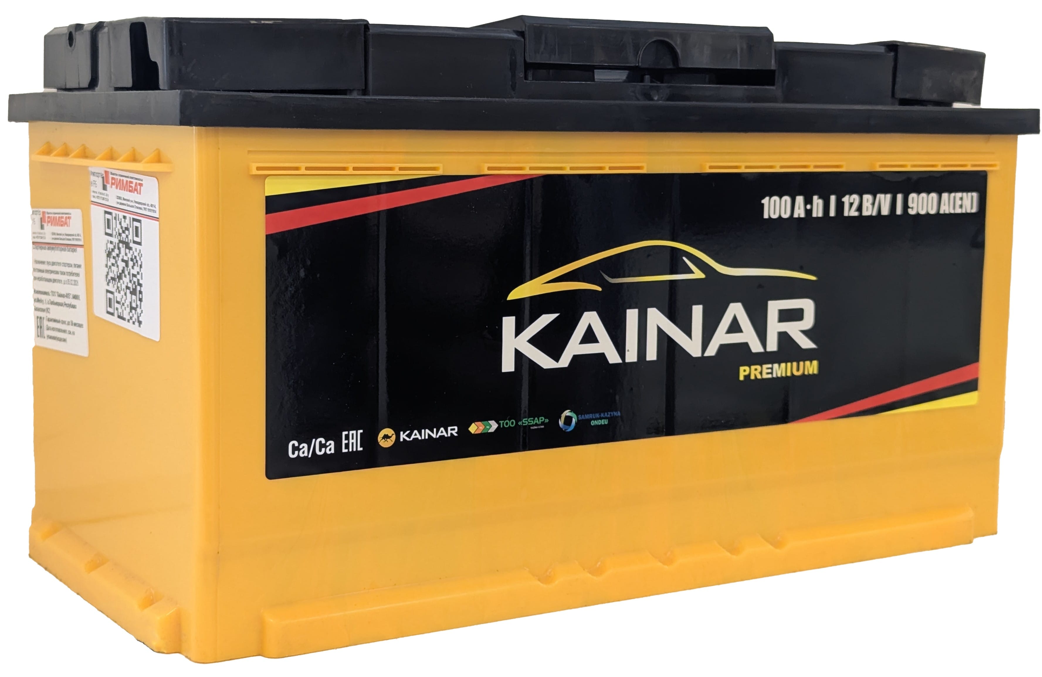 Аккумулятор KAINAR Premium 100Ah 900A R+