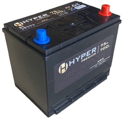 Аккумулятор HYPER ASIA 75Ah 700A R+