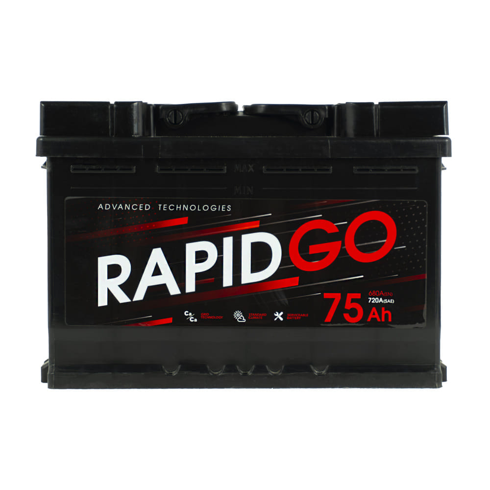 Аккумулятор RAPID GO 75Ah 680A R+