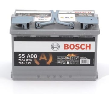 Аккумулятор BOSCH AGM 70Ah 760A R+