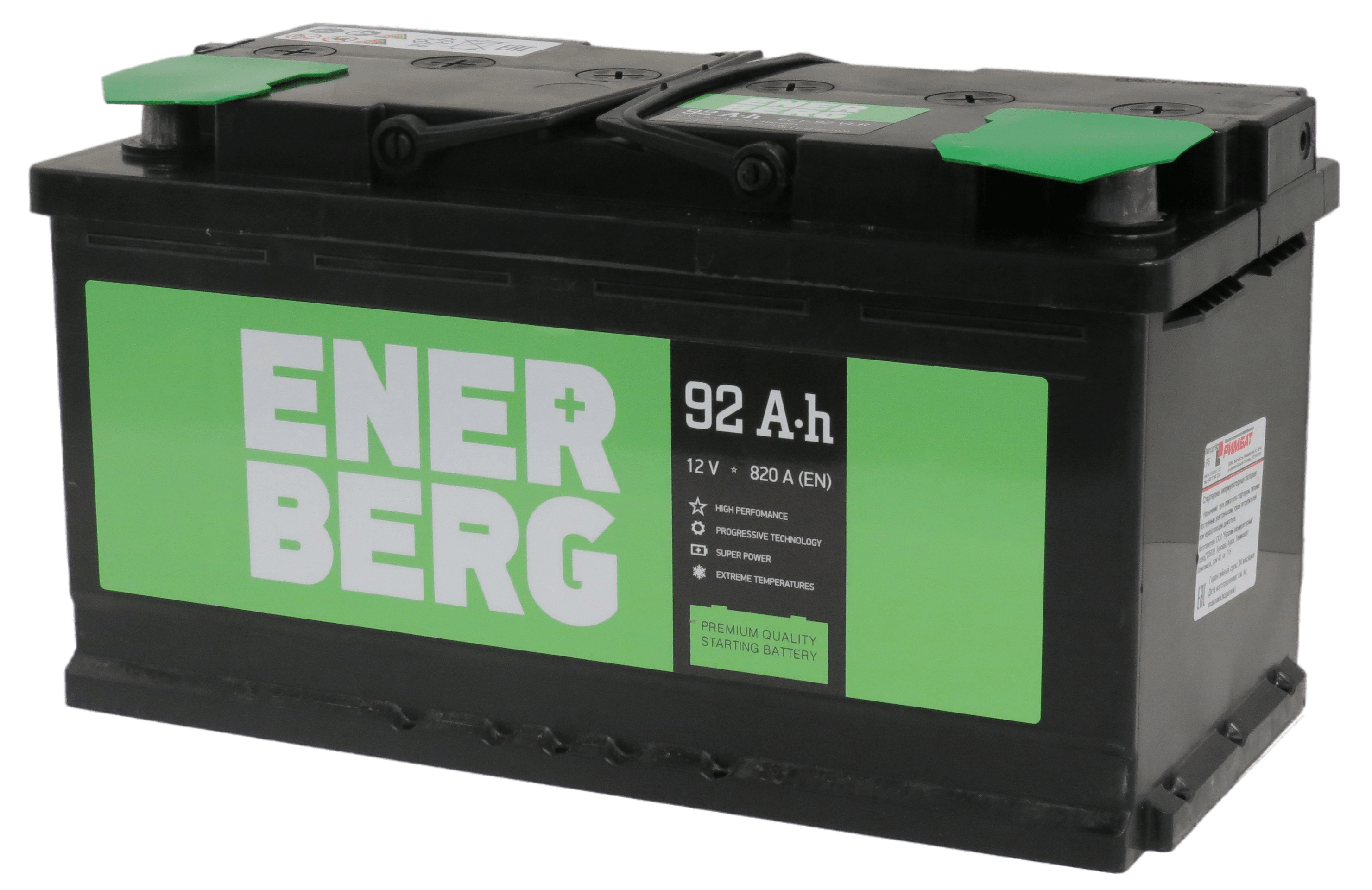 Аккумулятор ENERBERG 92Ah 820A R+