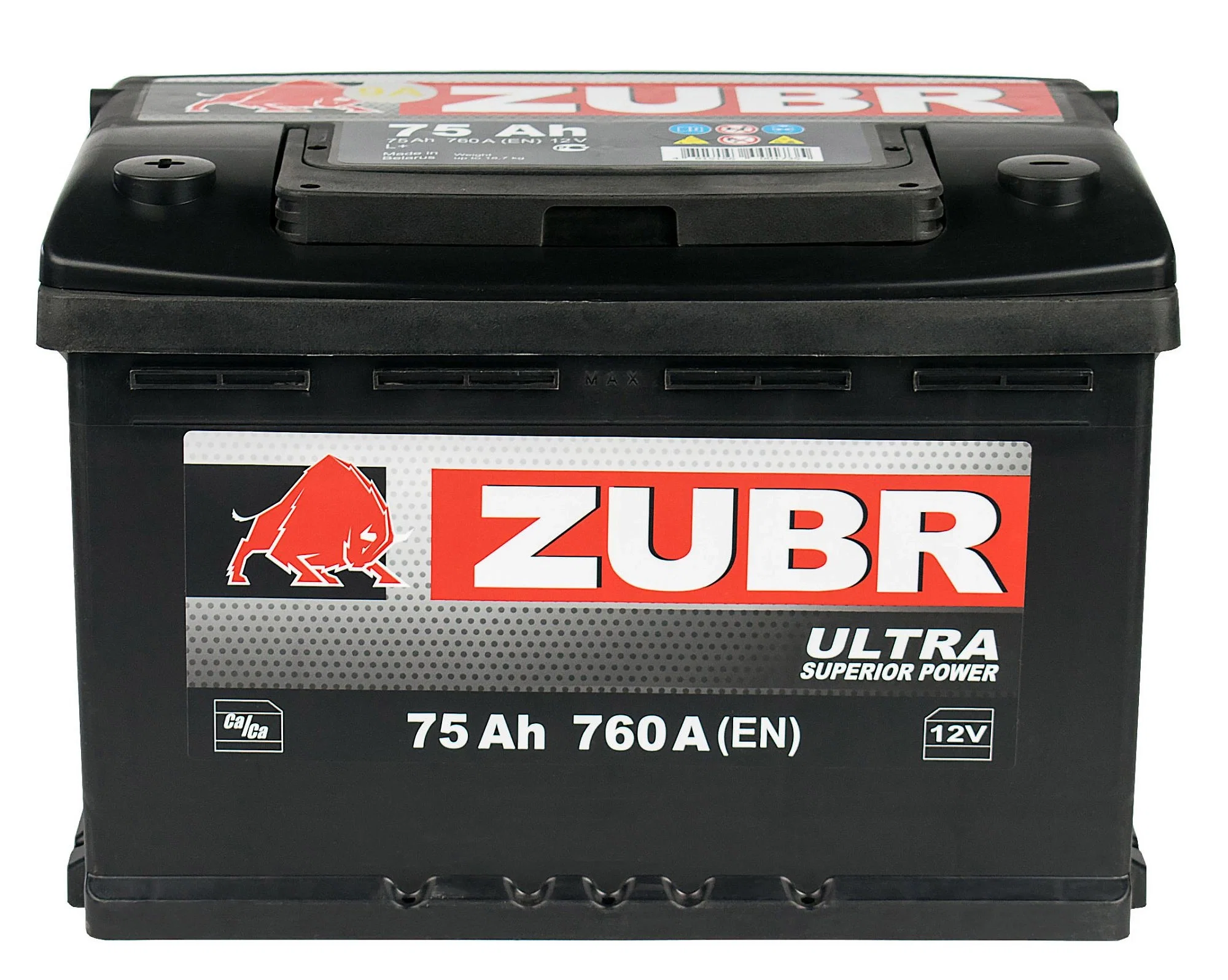 Аккумулятор ZUBR Ultra 75Ah 760A R+ L3