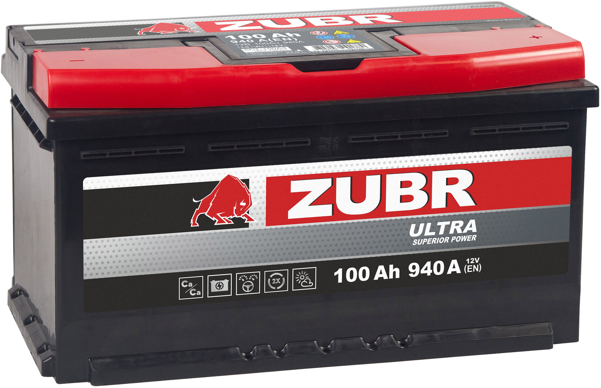 Аккумулятор ZUBR Ultra 100Ah 940A R+ L5