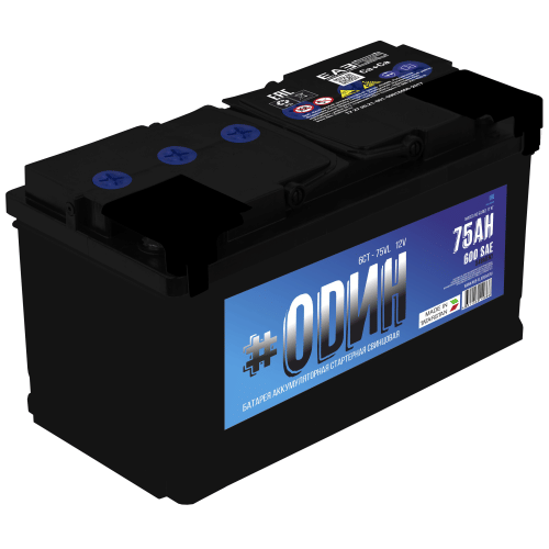 Аккумулятор #ОДИН 75Ah 600A L+