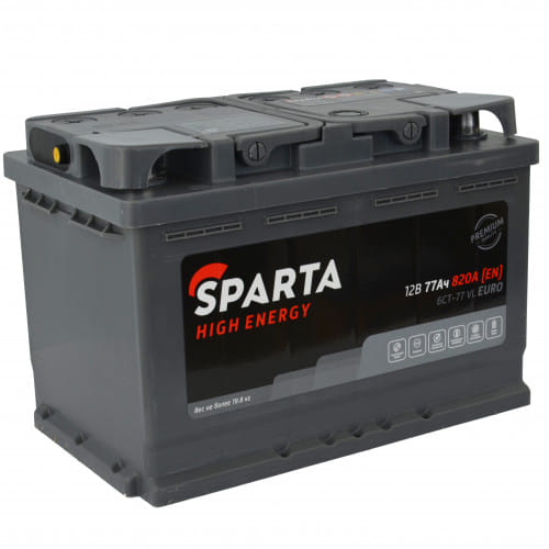 Аккумулятор SPARTA 77Ah 830A R+