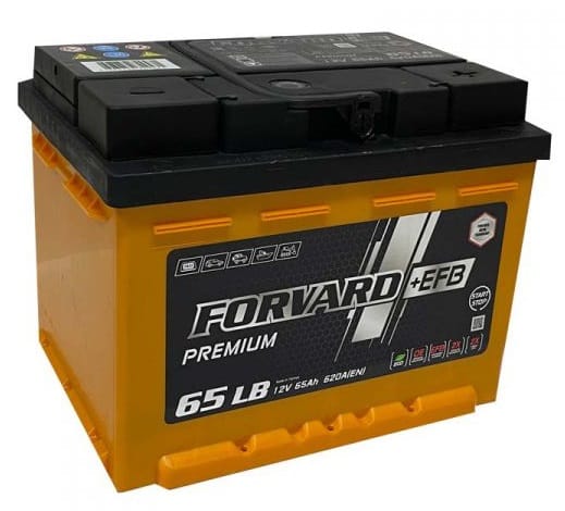 Аккумулятор FORVARD EFB 65Ah 620A R+ низкий