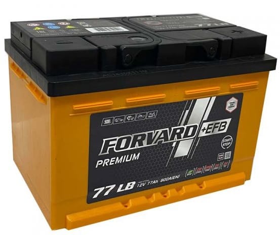 Аккумулятор FORVARD EFB 77Ah 800A R+ низкий