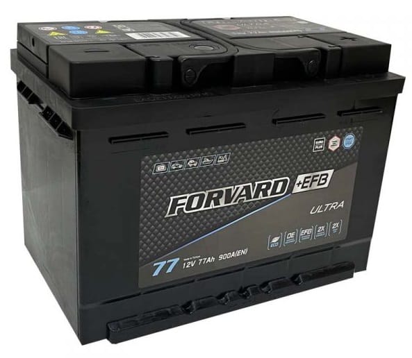 Аккумулятор FORVARD Ultra EFB 77Ah 900A R+