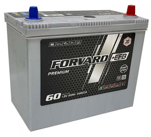 Аккумулятор FORVARD ASIA EFB 60Ah 540A R+