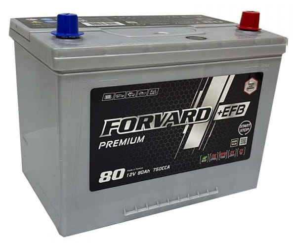 Аккумулятор FORVARD ASIA EFB 80Ah 750A R+