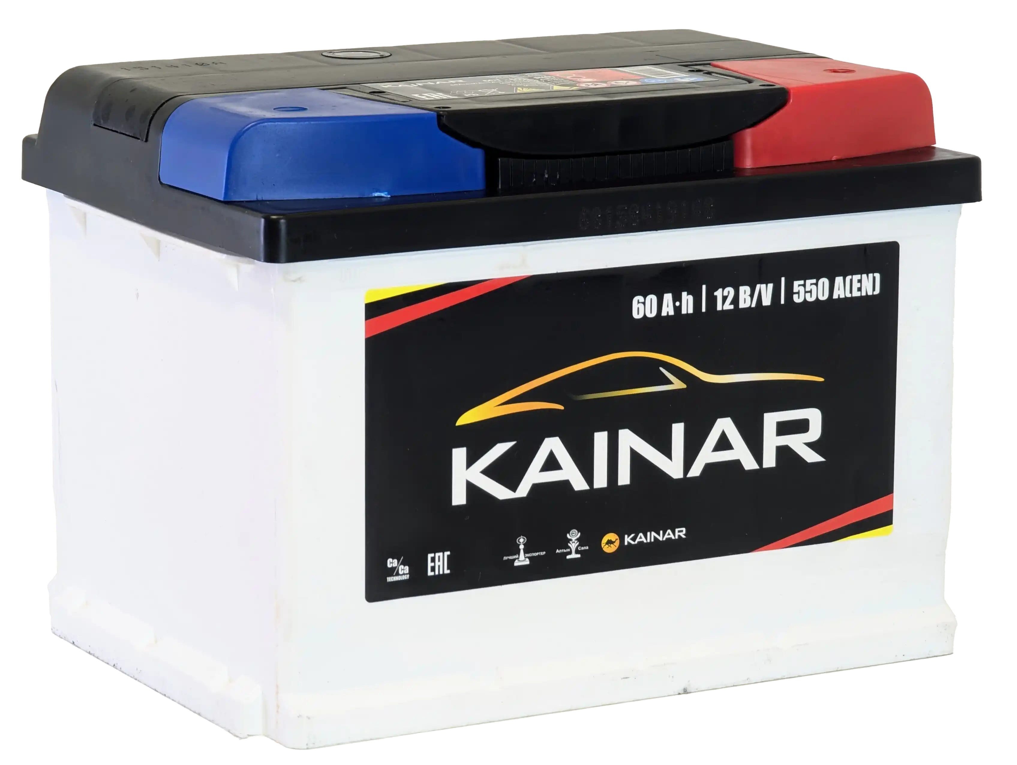 Аккумулятор KAINAR 60Ah 550A R+ низкий