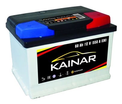 Аккумулятор KAINAR 60Ah 550A R+ низкий