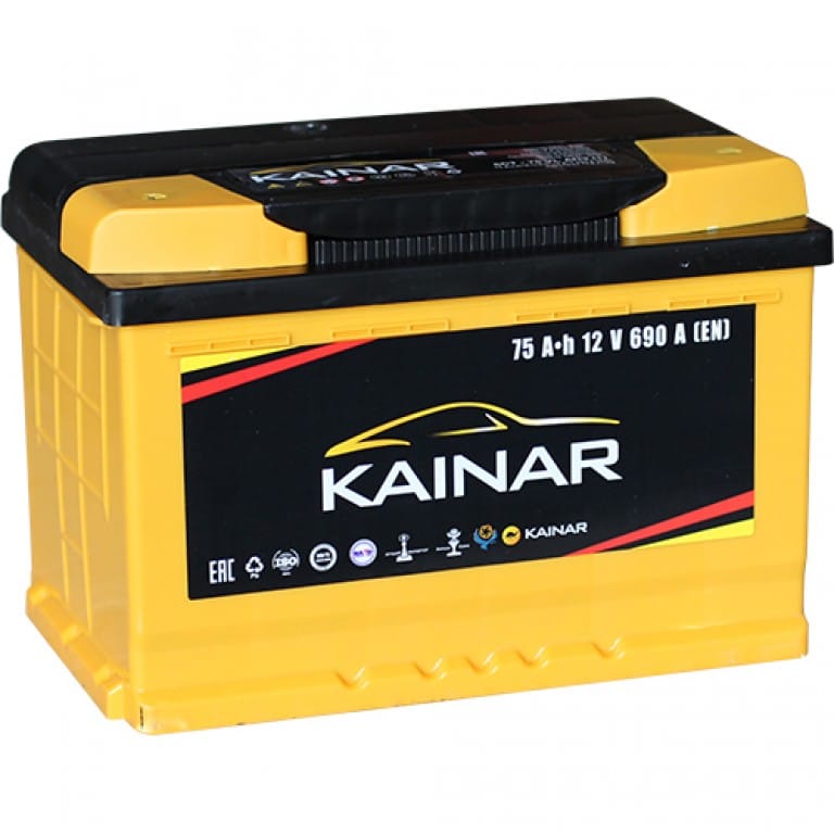 Аккумулятор KAINAR 75Ah 690A R+