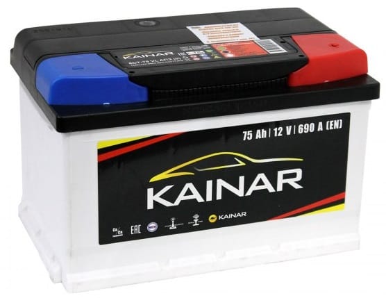 Аккумулятор KAINAR 75Ah 690A R+ низкий