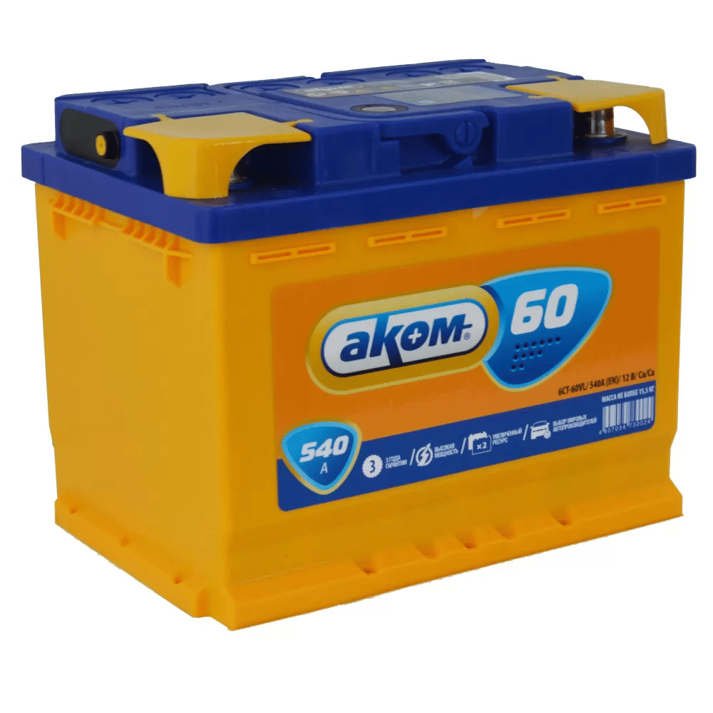 Аккумулятор AKOM 60Ah 540A L+