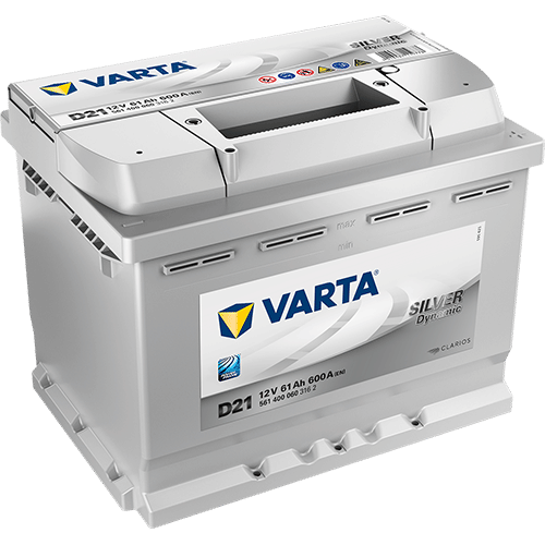 Аккумулятор VARTA Silver 61Ah 600A R+ низкий