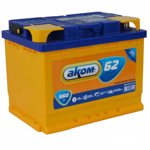 Аккумулятор AKOM 62Ah 560A L+