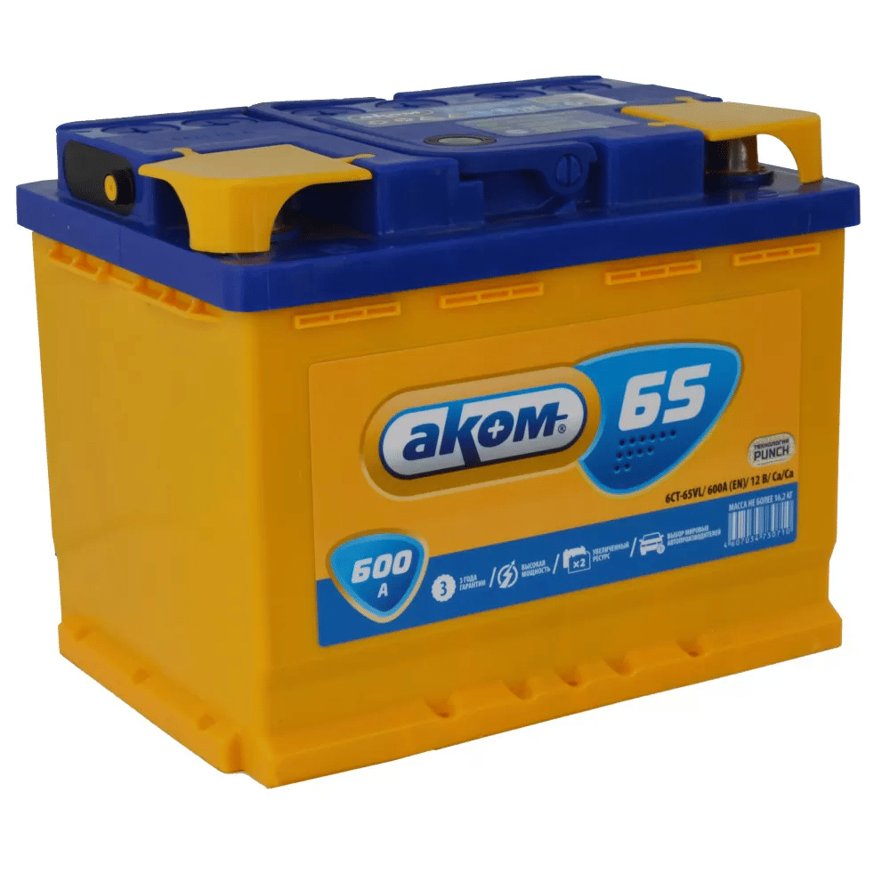 Аккумулятор AKOM 65Ah 600A L+