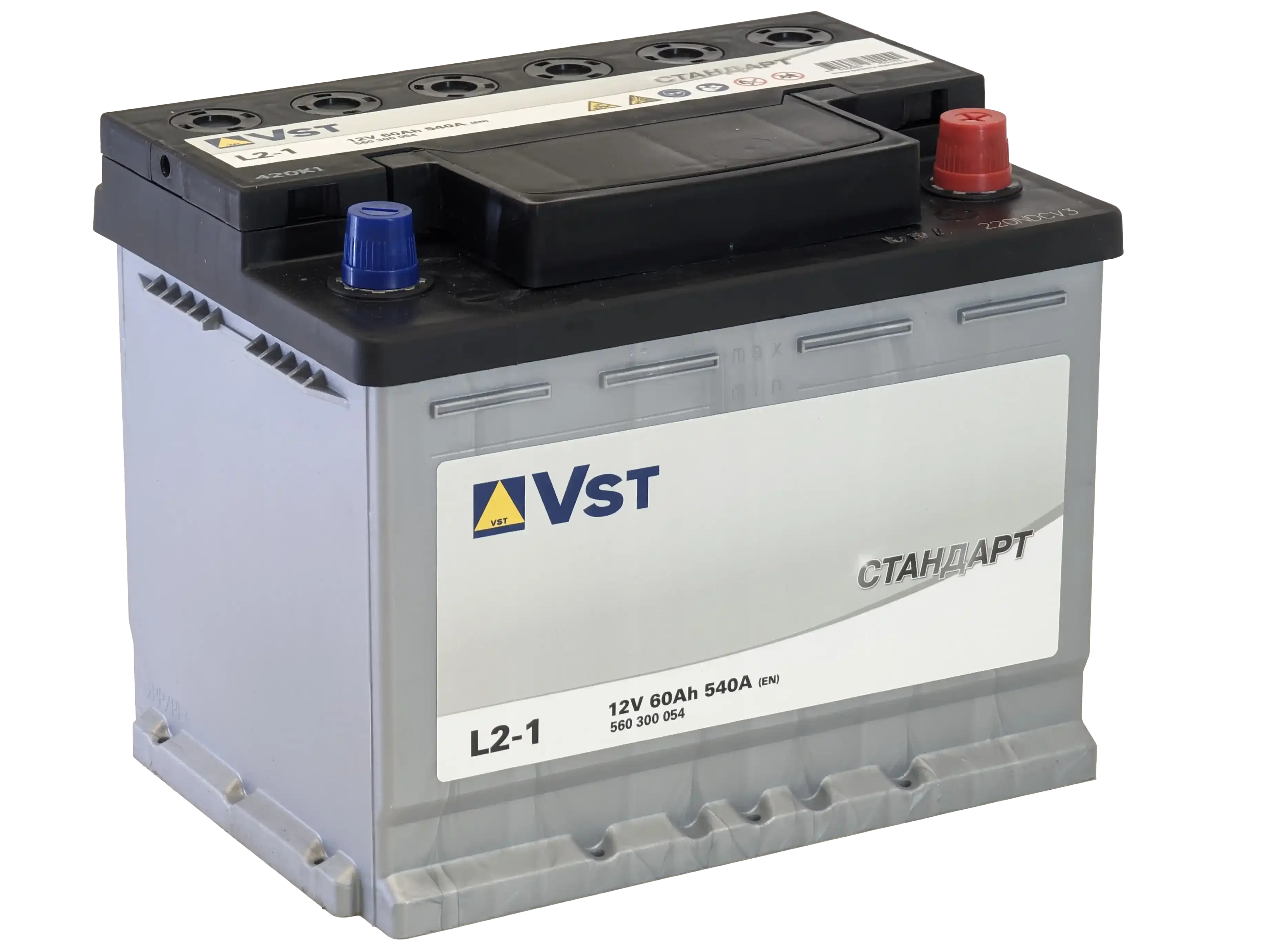 Аккумулятор VST Standart 60Ah 540A R+