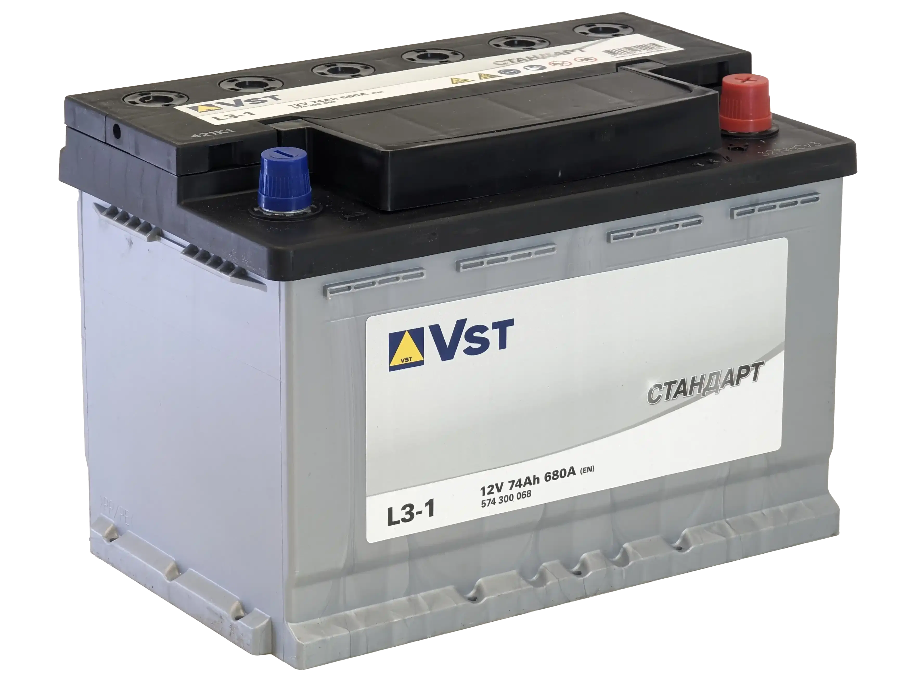Аккумулятор VST Standart 74Ah 680A R+